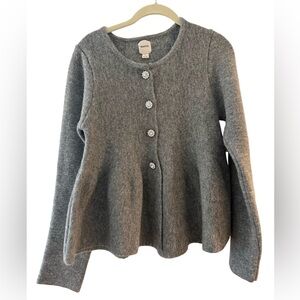 MAEVE- Gray Button-Up Cardigan, size S